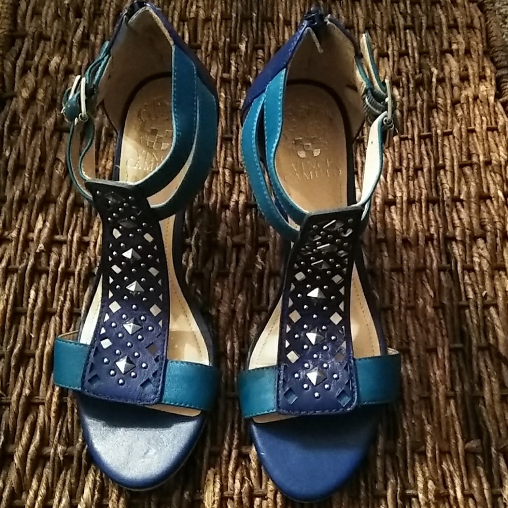 Vince Camuto Blue Studded Sandals